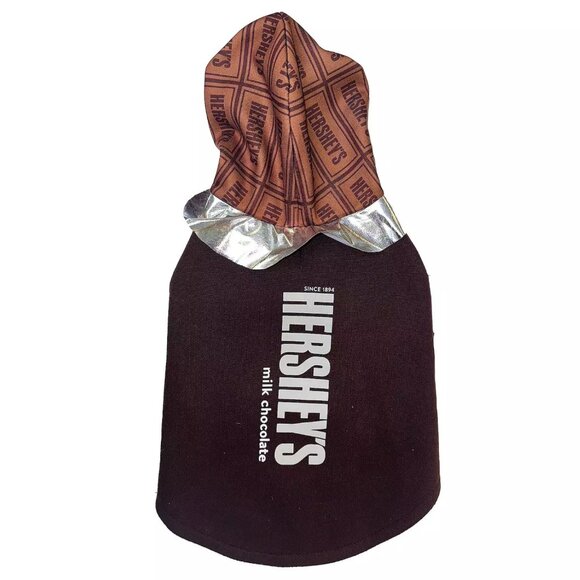 Hershey Milk Chocolate Bar Pet Hoodie Size Medium — Halloween Dog Costume - Picture 2 of 10